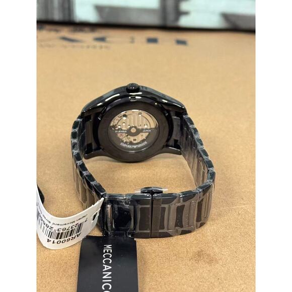 Emporio Armani Valente AR60014 Meccanico Automatic Watch With Black Dial - Picture 4 of 5